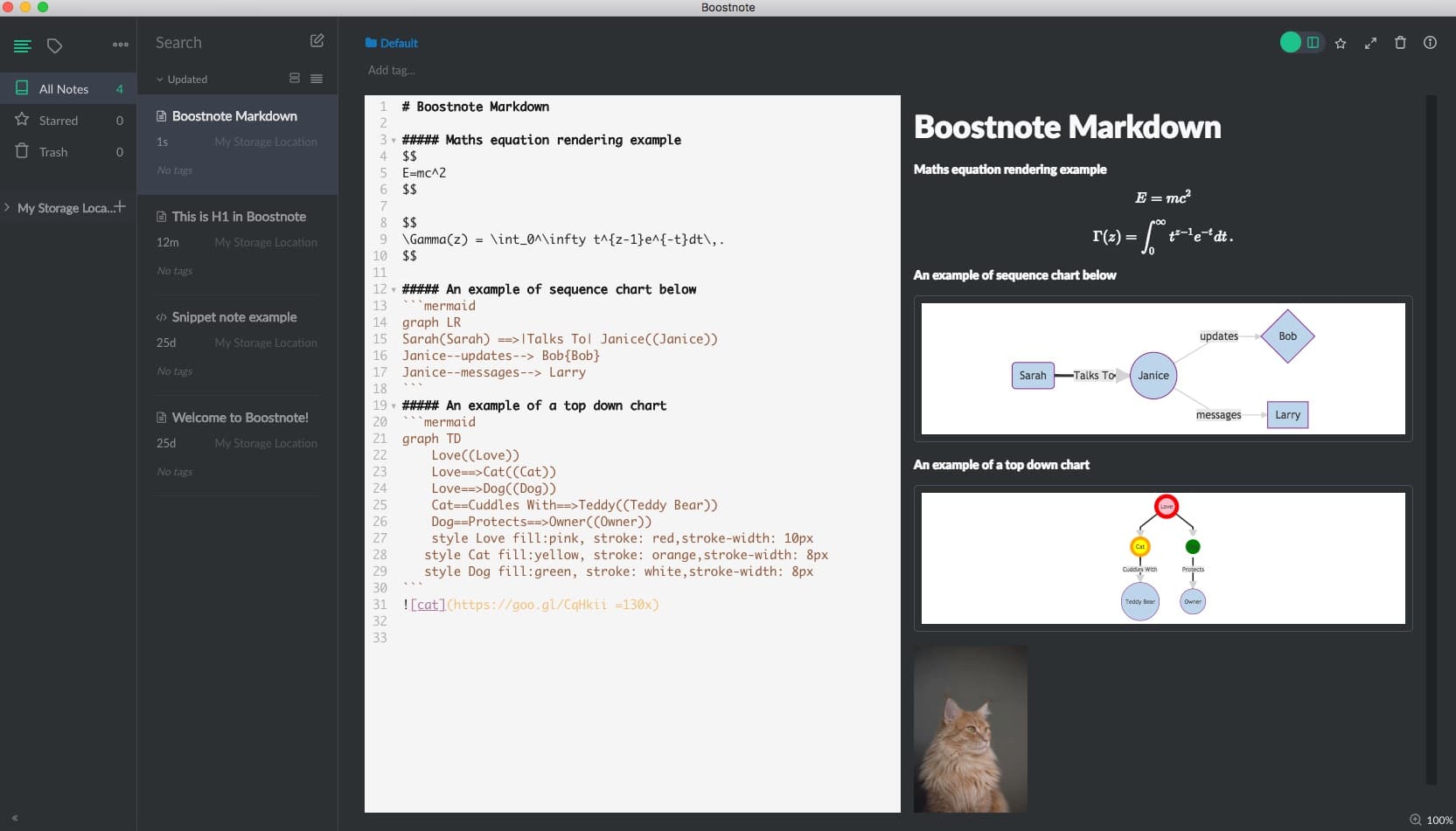 boostnote markdown