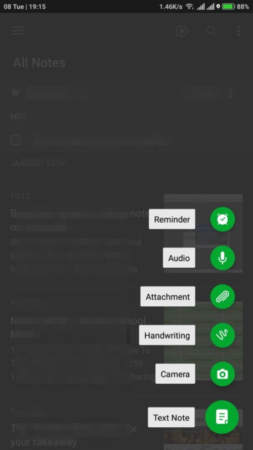 voice add evernote to do list